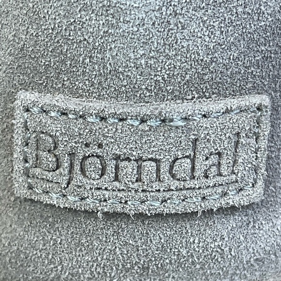 Bjorndal Suede Leather Wool Tall Sock Boots Size 7 Gray - Picture 7 of 16